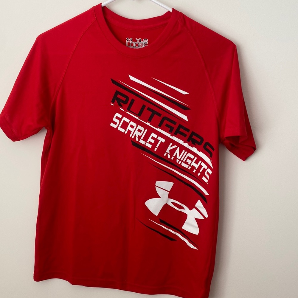 Under Armour Youth Large Rutgers Heat Gear Tee